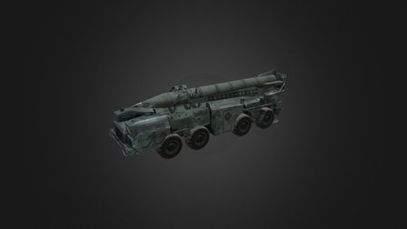 Military Vehicle Scud 9P117 3D Model