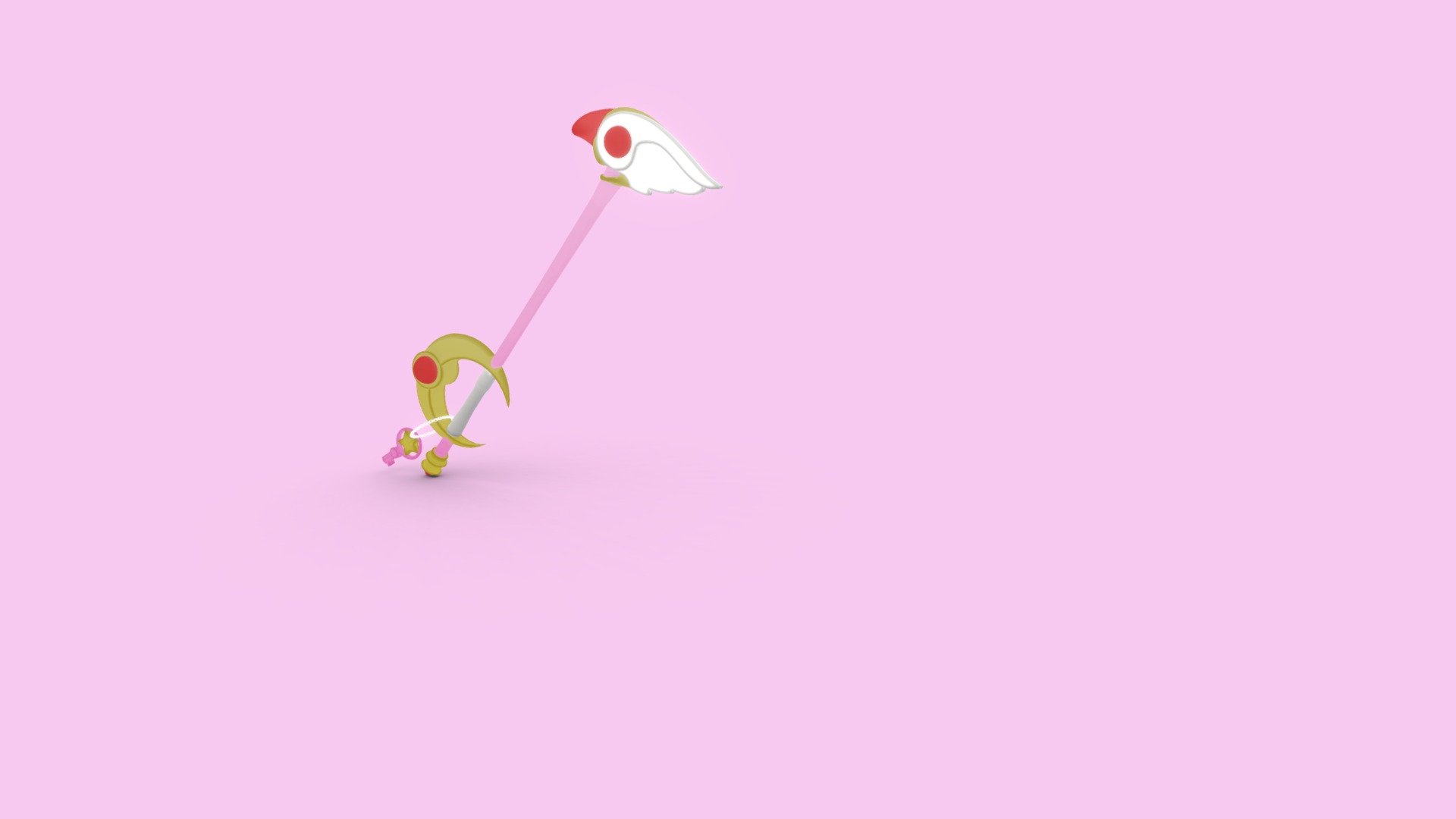 Sakura's Cardcaptor wand - Kingdom hearts theme!