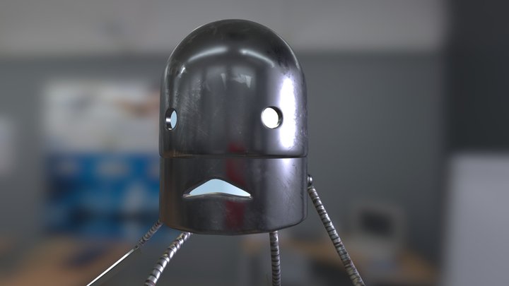 Box Cutter Robot 3D Model