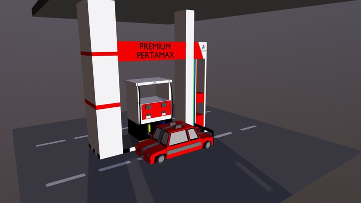 lowpoly car 3D Model