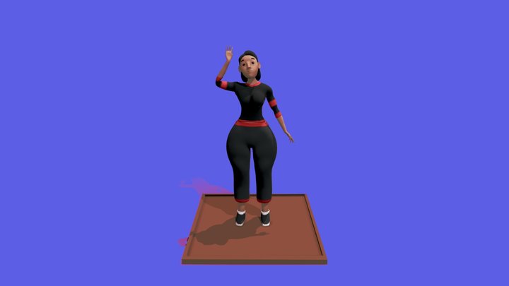 Personagem Feminino (Curso SAGA 2023) 3D Model