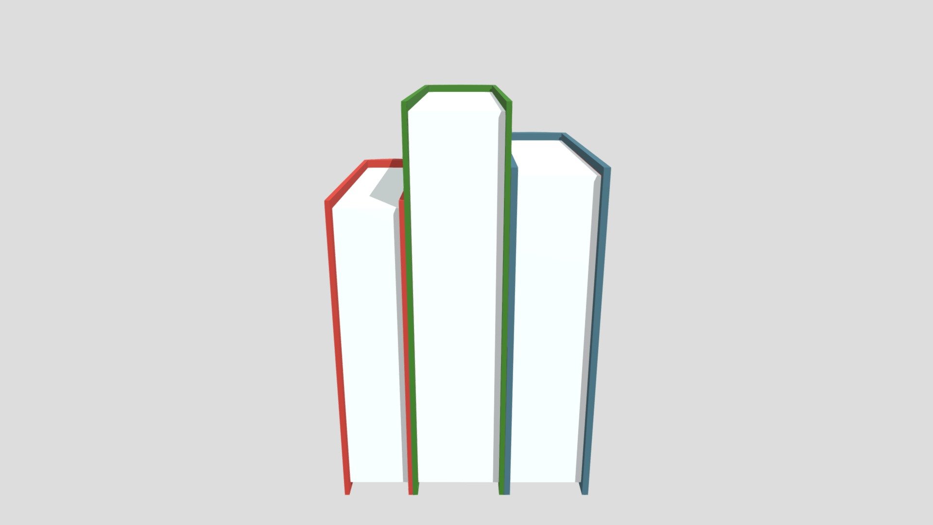 Low Poly Book Pile (1)