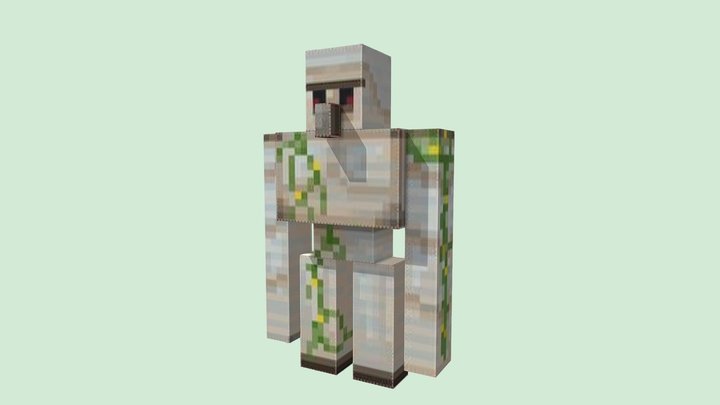 Iron Minecraft Golem – Free 3D Model STL