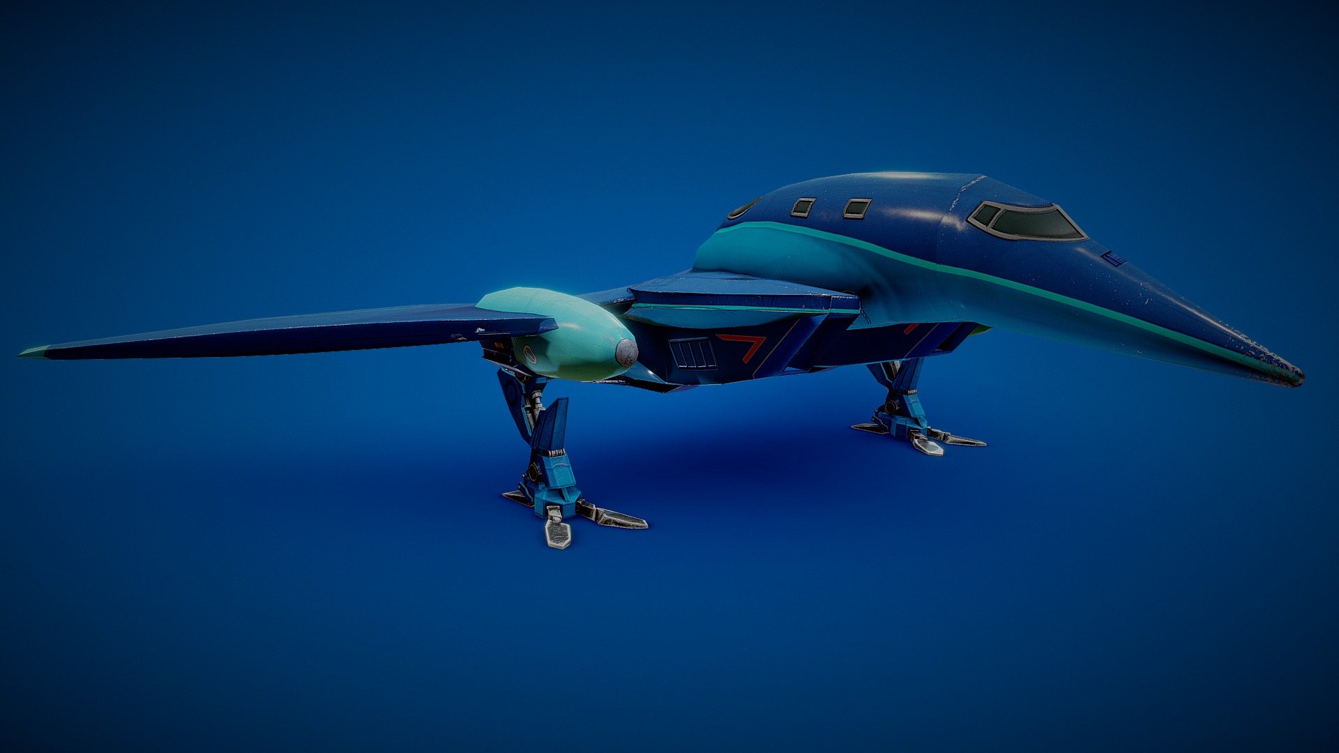 Sci-fi lear jet. The Raptor 1! - 3D model by Matt Bell (@sombrerogrande ...