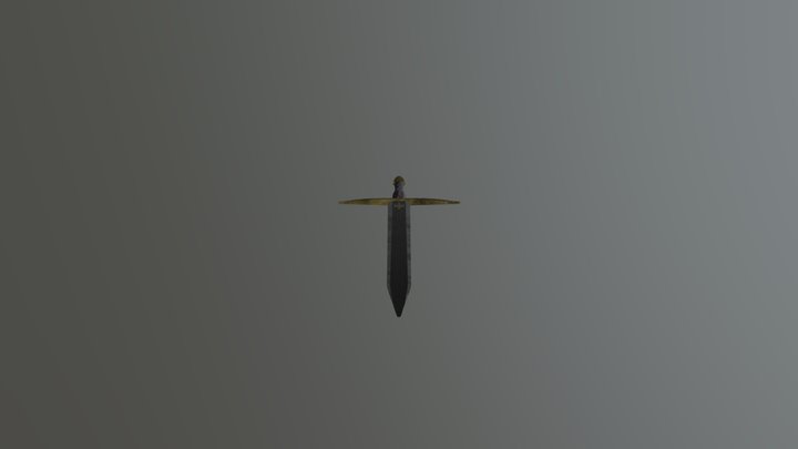 Low Poly Sword 3D Model