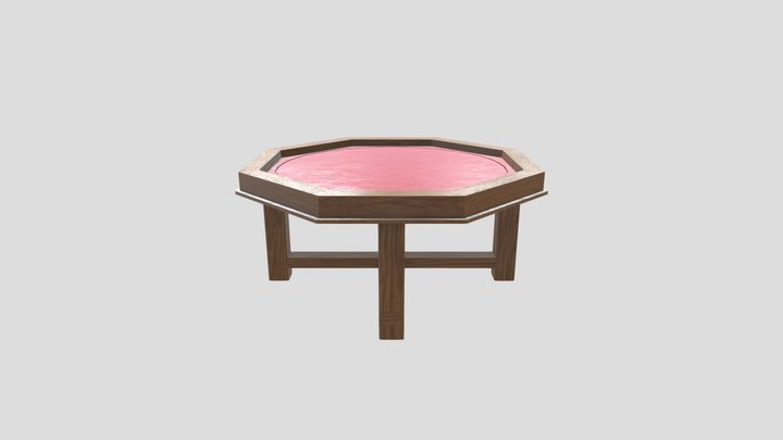 Octagon Table (Patterned) 3D Model