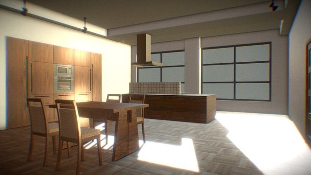 Cocina Web 3D 3D Model