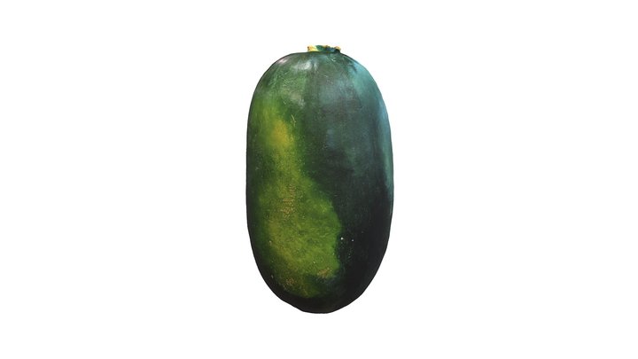 Black Beauty Watermelon (Scaniverse) – Kostenloses 3D-Modell STL