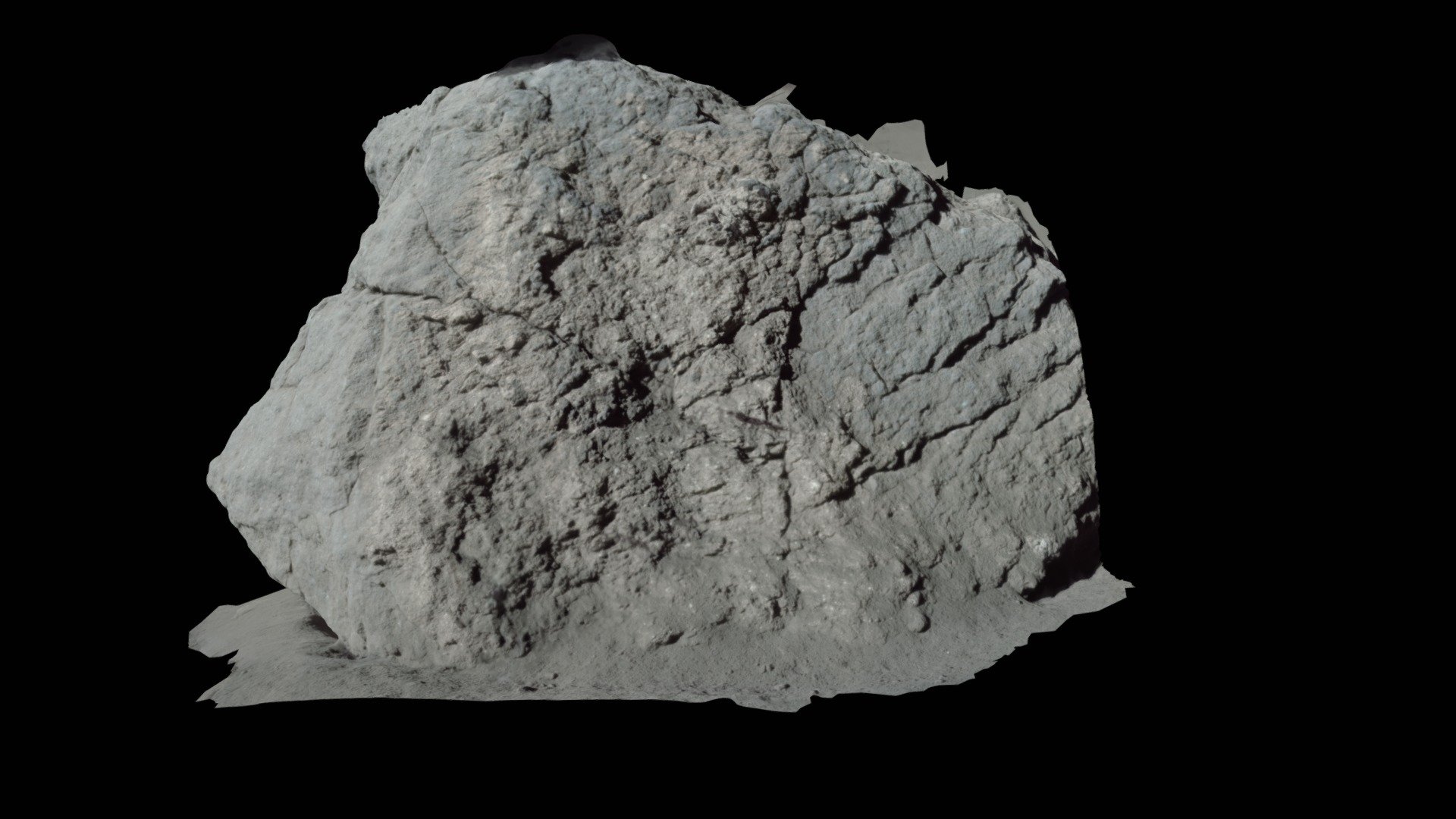 Apollo17 - lunar rock sampled on the Moon