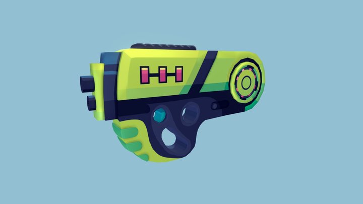 Mark Usmiani Sci-fi Gun 3D Model