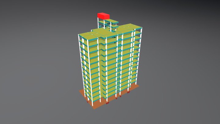 Edifício Multifamiliar 3D Model