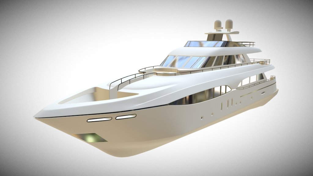 yacht 3d model free