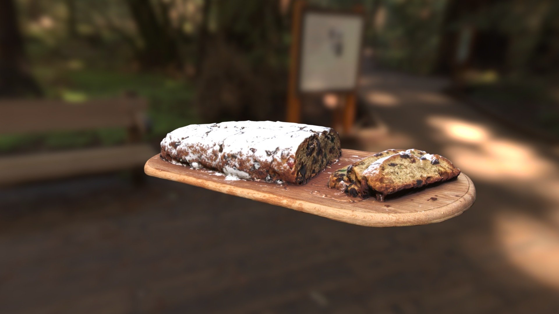 Stollen Bread From German for Christmas