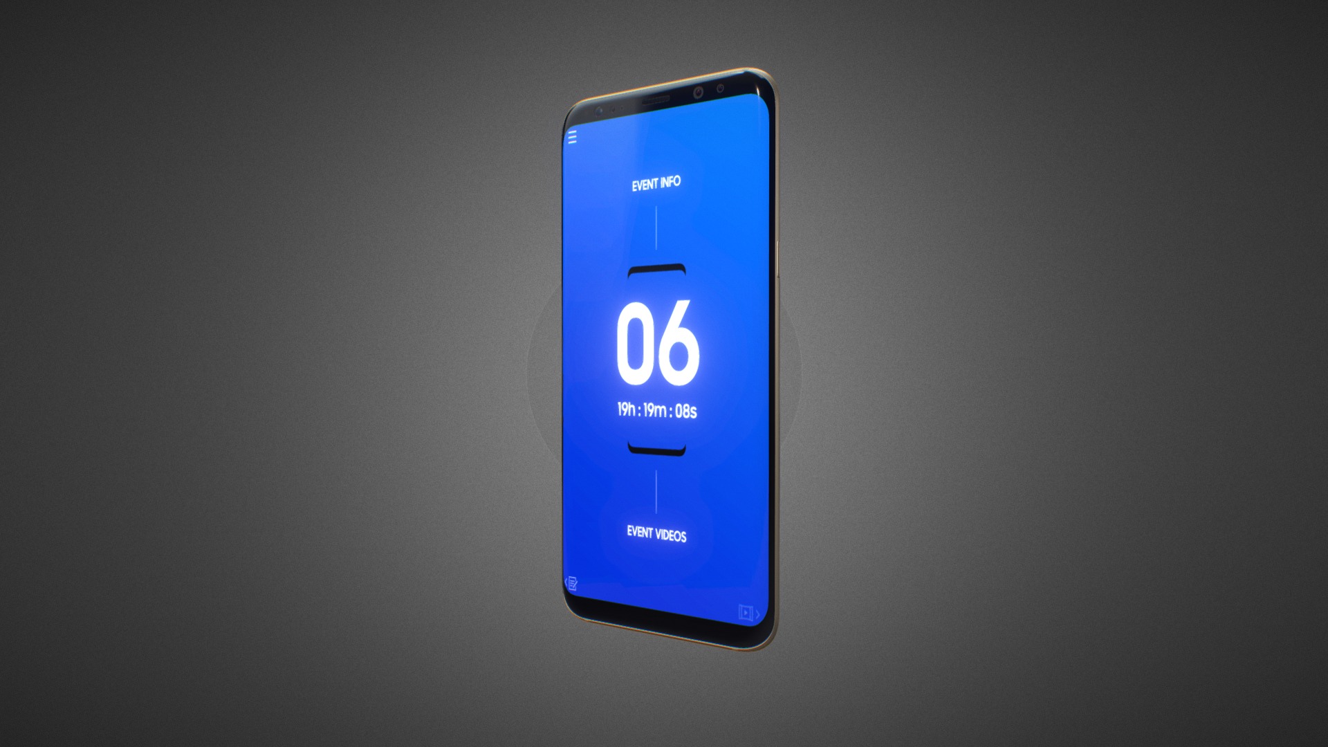 3D model Samsung Galaxy S8 Plus for Element 3D - This is a 3D model of the Samsung Galaxy S8 Plus for Element 3D. The 3D model is about a blue cell phone.