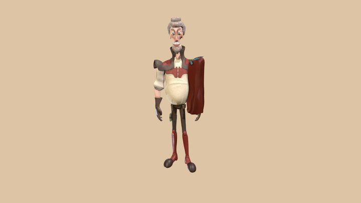 Ornithologist 3D Model