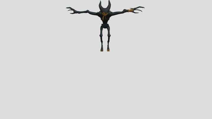 The Ink Demon from Bendy And the Dark Revival 3D Model