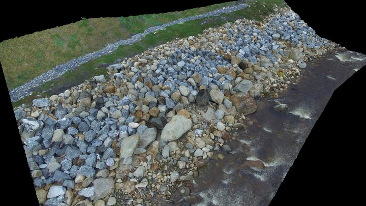 West Branch Deerfield River Bank 3D Model