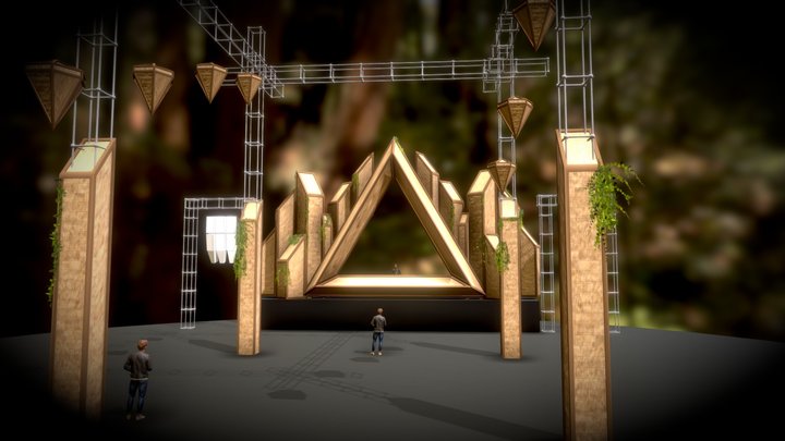 // Techno Stage // 3D Model