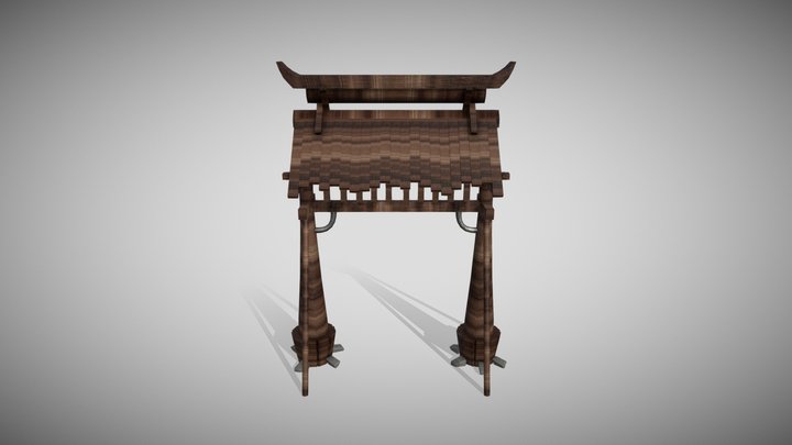 Wooden Arch 3D Model