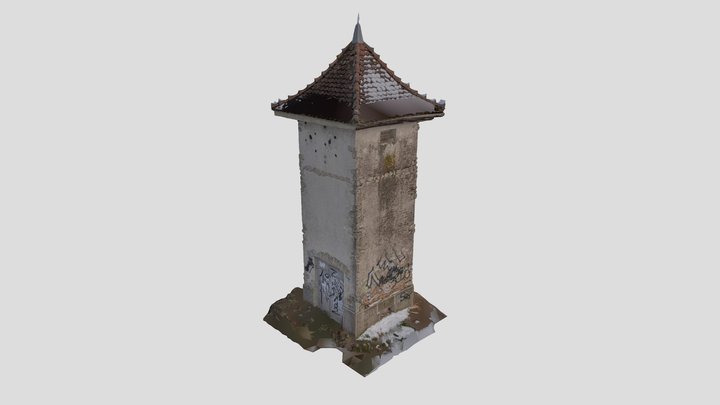 Old electricity tower 3D Model
