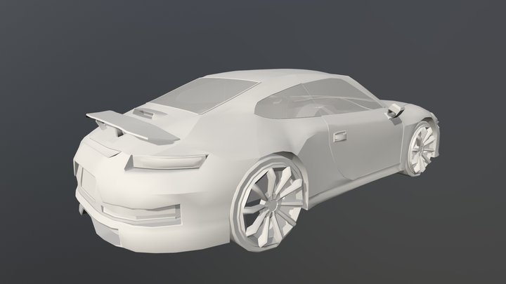 Porsche 911 R 2017 3D Model