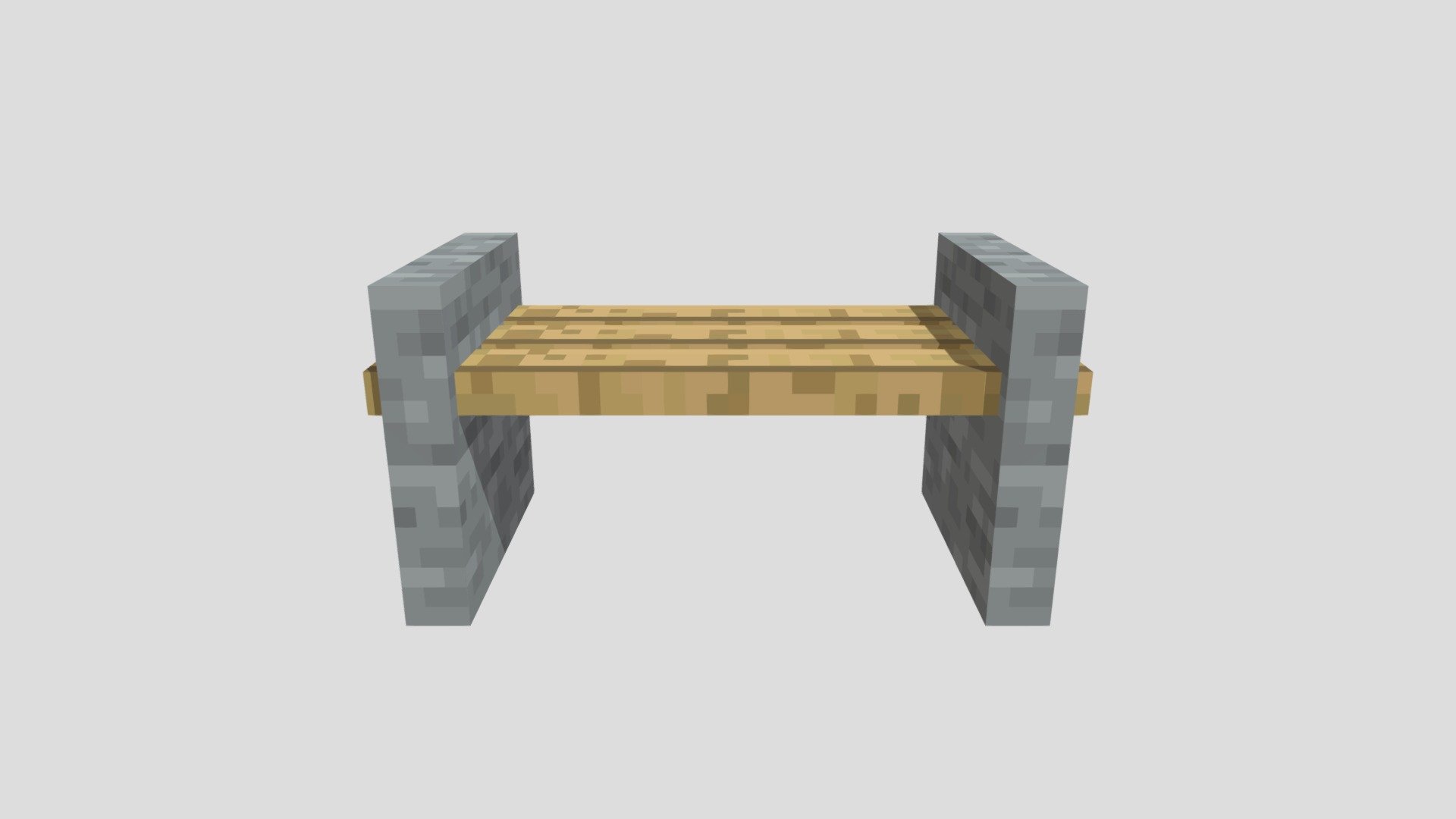 Minecraft Bench 3d Model By Craxzyxotic A8f50b4 Sketchfab 6469