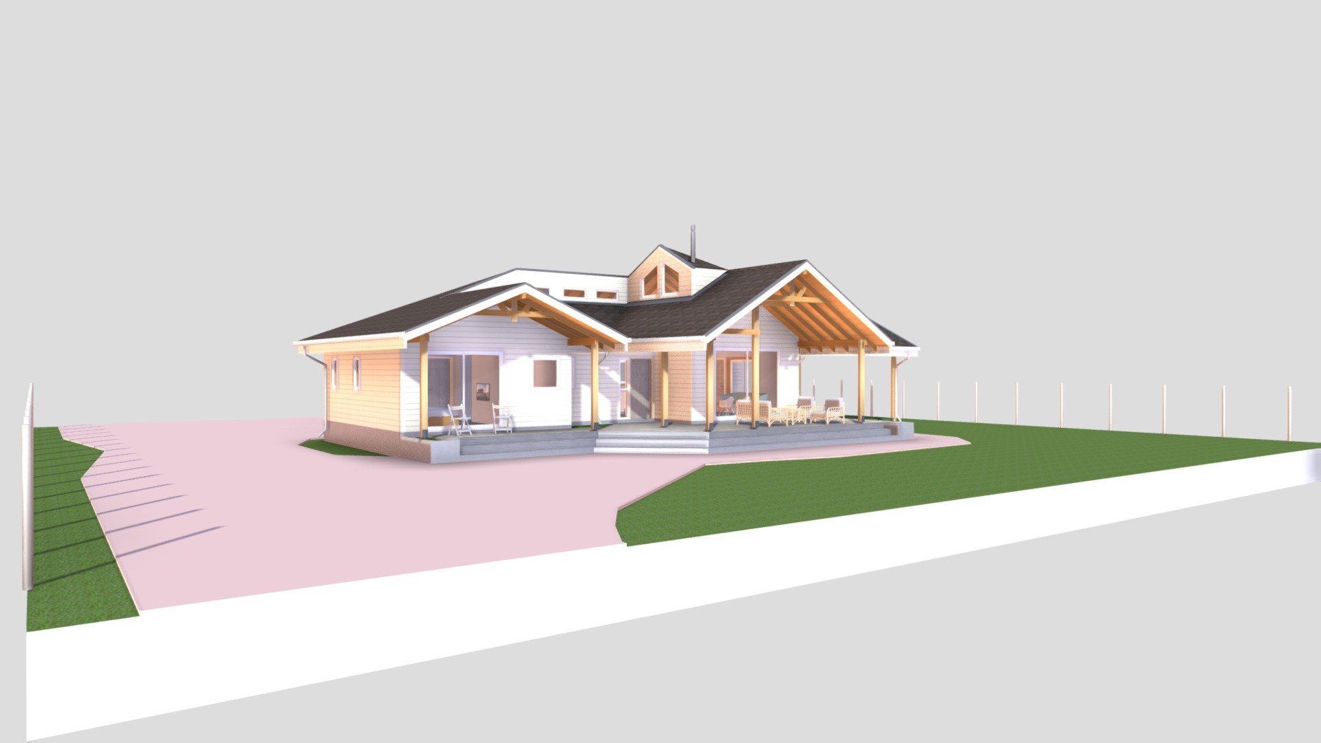 Casa en Marchigüe — Sketchfab embed 3D viewer