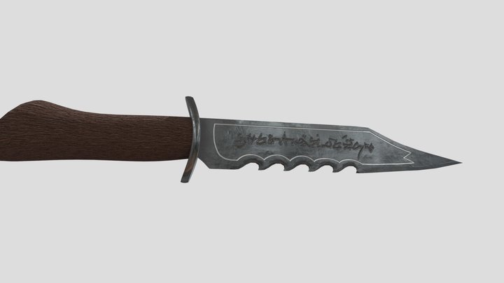 Demon Killing Blade 3D Model