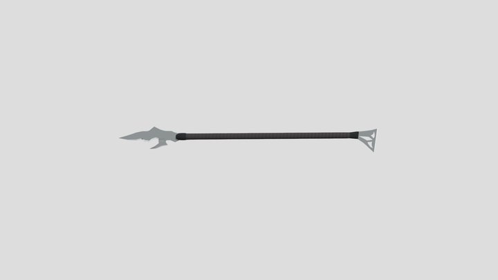 Star Trek Weapon Low Poly Spear 3D Model