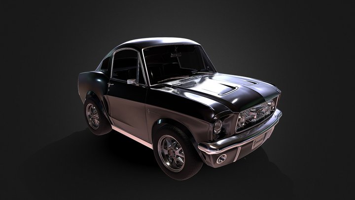 Ford  Mustang 1967 Cartoonish 3D Model