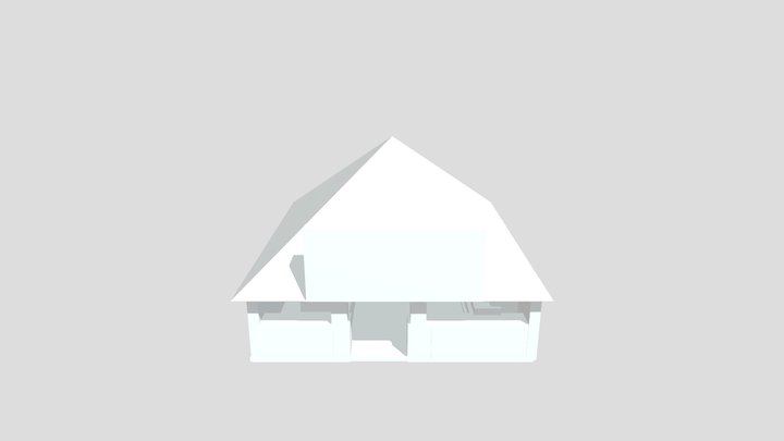 Village shop House 1 3D Model