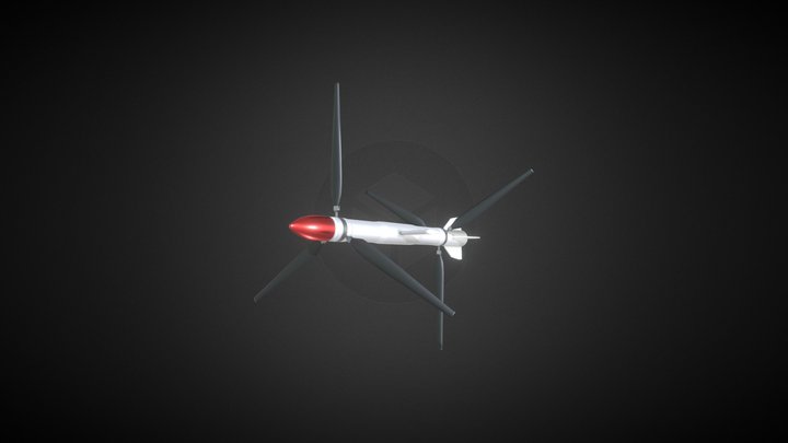 Useless Helicopter Missile 3D Model