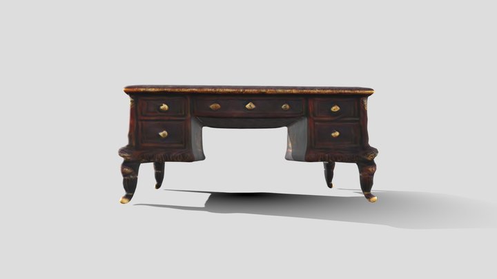 Victorian Style Desk Made on Luma Ai 3D Model