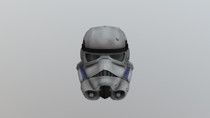 Storm Trooper Helmet 3D Model