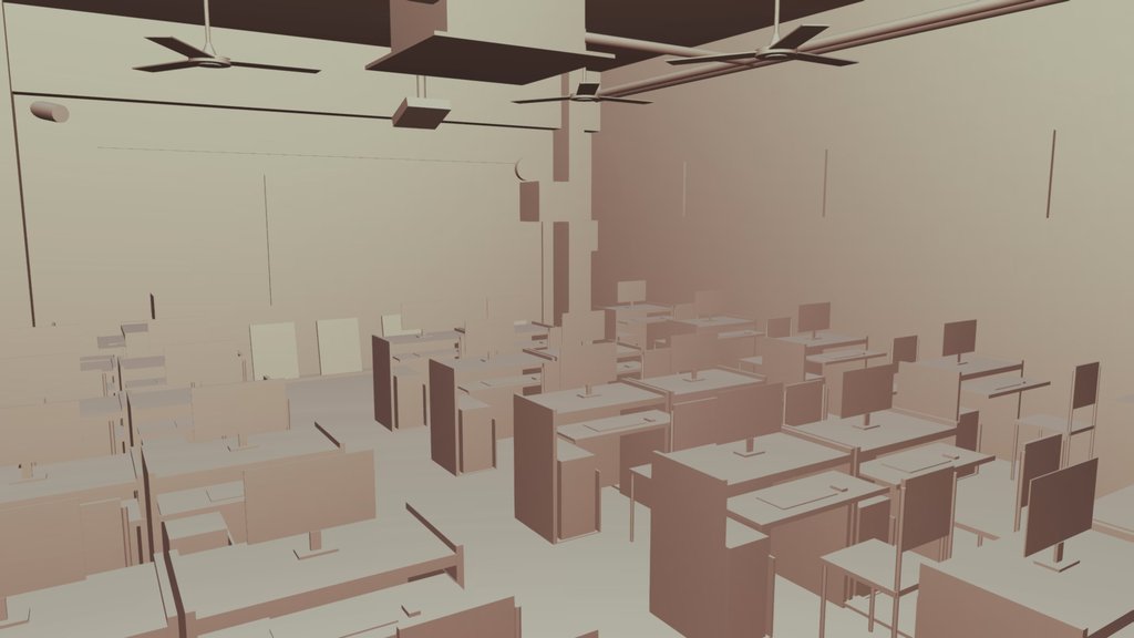 DIU Computer Lab - Realistic Interior ArchViz
