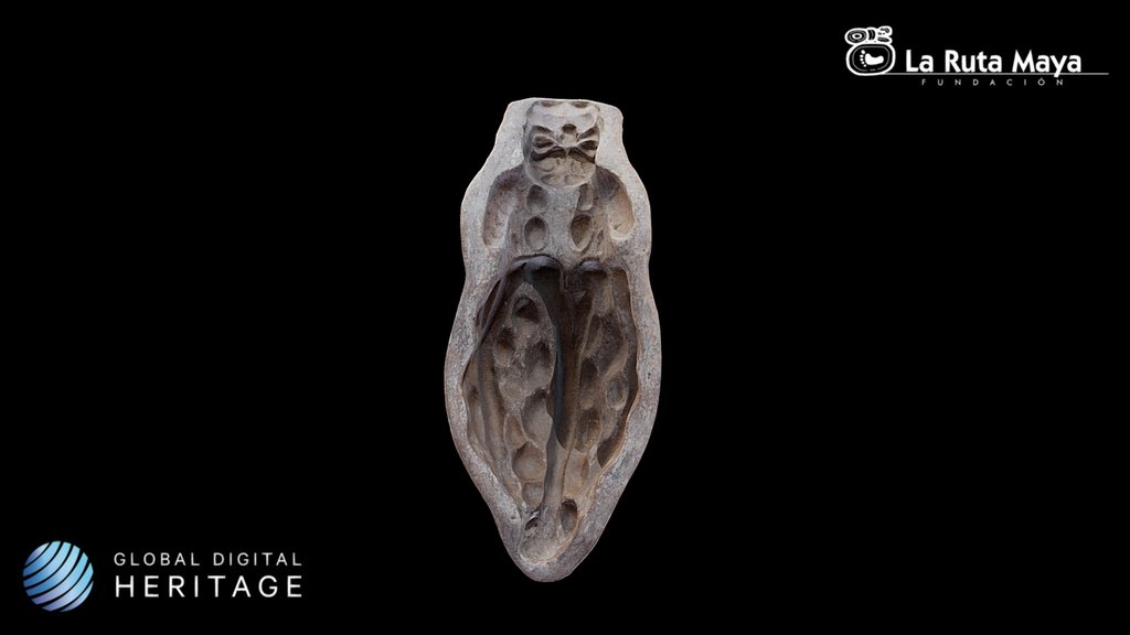 Cacao Pod with Jaguar Features Mold
