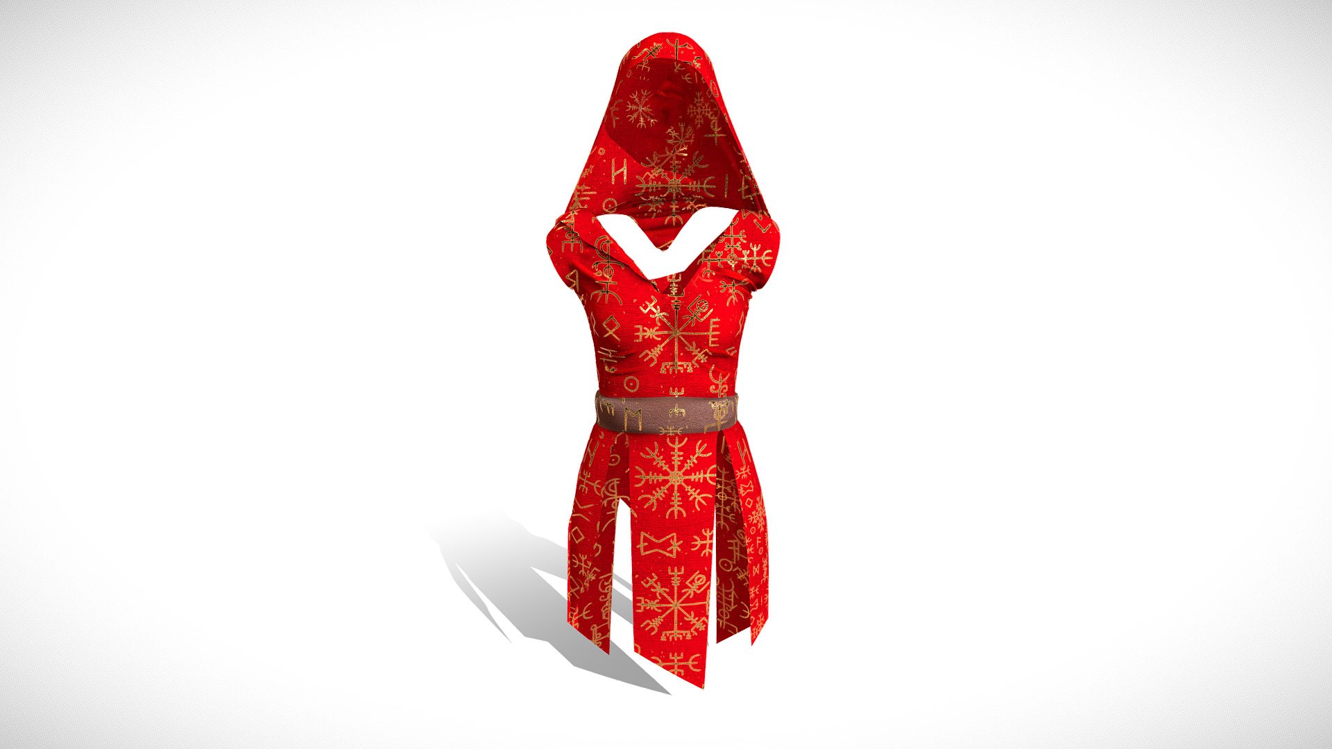 Fantasy Runic Mage Ceremonial Witch Suit Hoodie - Buy Royalty Free 3D ...