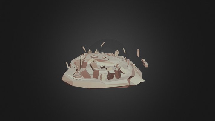 Time-Ruined City Ruins | 3D Showcase 3D Model