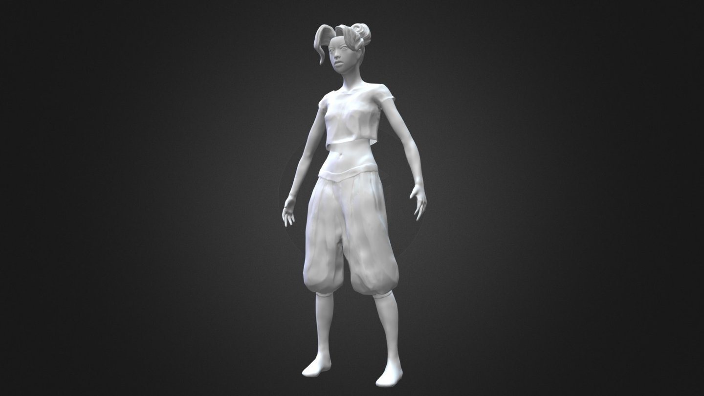 The Girl with Normal Maps - 3D model by mzisxx [a8fc511] - Sketchfab