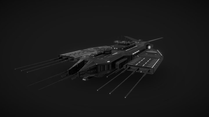 Frigate 3D Model