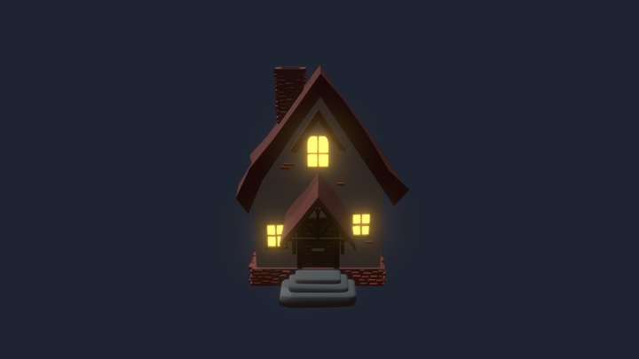 Cartoon house 3D Model
