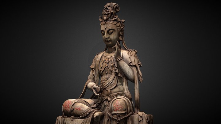 Song Dynasty Woodcarving Buddhist Sculpture 3D Model