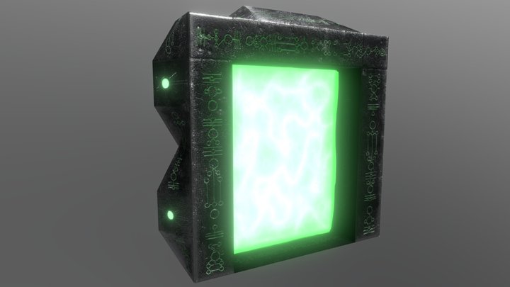 Necron Temple Gates 3D Model
