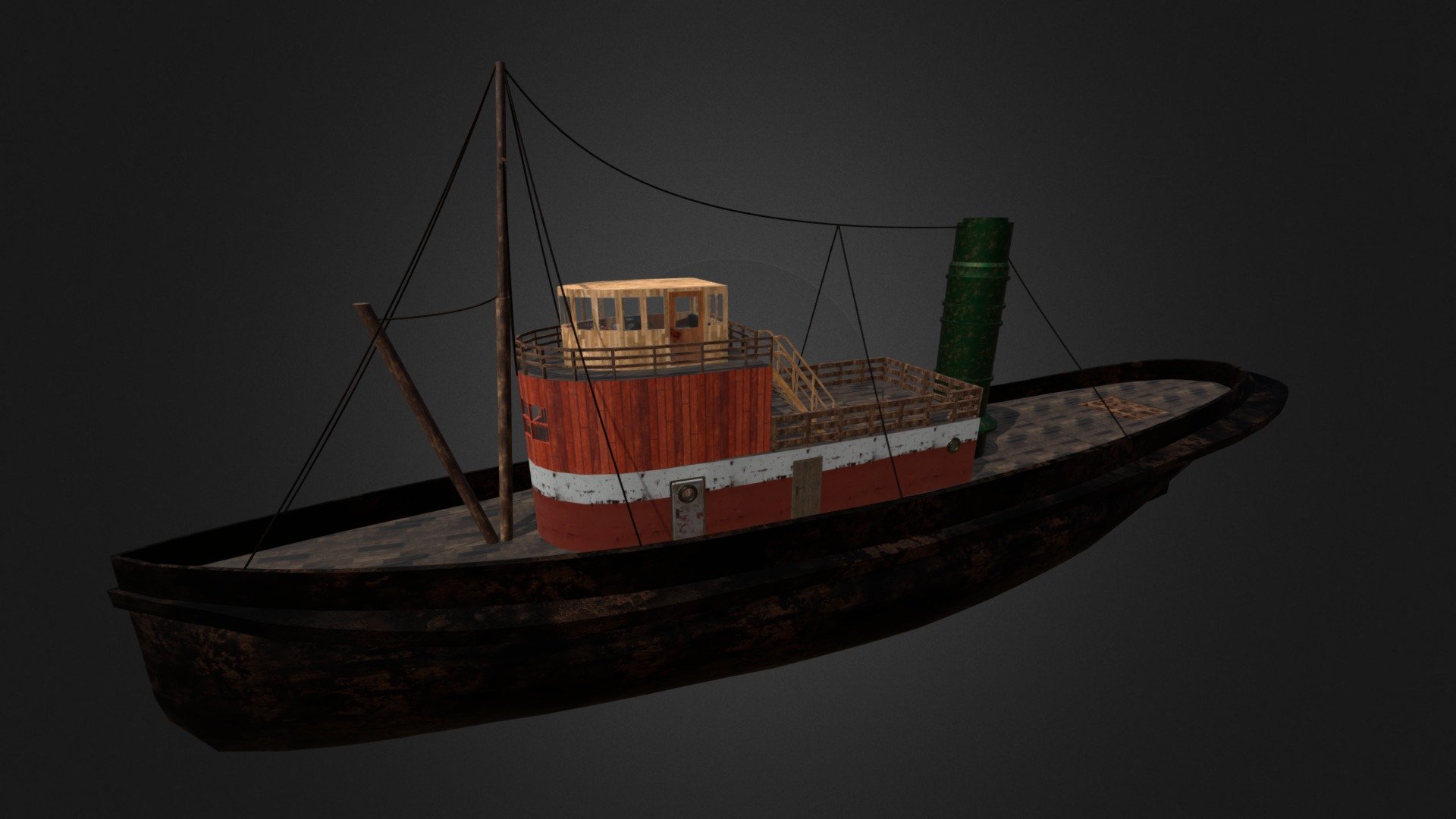 Tugboat - 3d Model By Mari.murdiga [a8fedb8] - Sketchfab