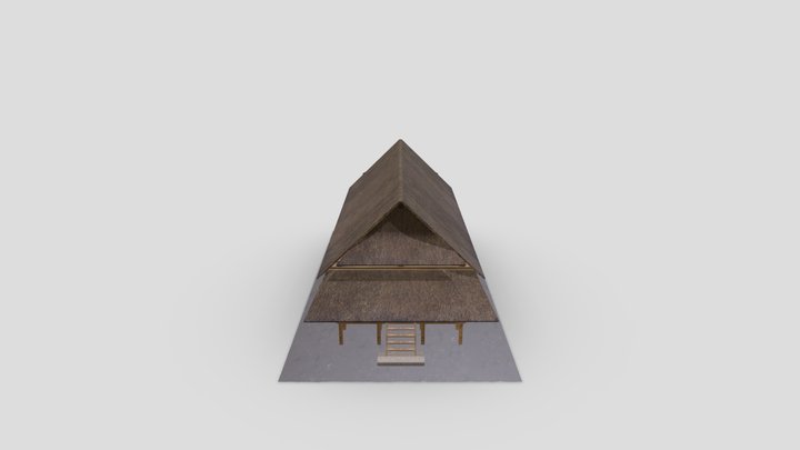 Rumah Adat Baileo (Maluku) - Indonesia 3D Model