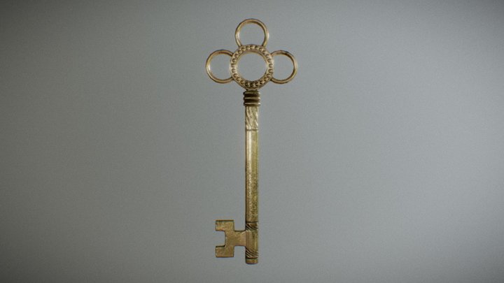 Skeleton Key 3D Model