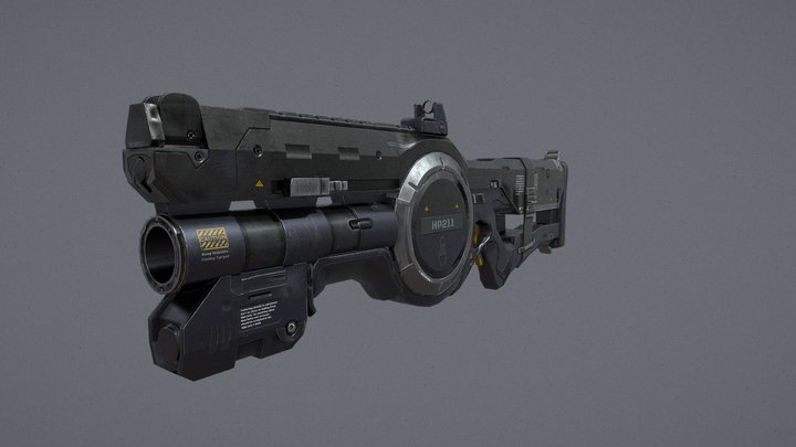 Star Citizen Burst Canon 3D Model