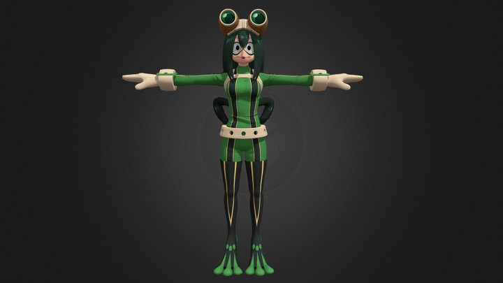 Tsuyu Default - My Hero Ultra Rumble 3D Model