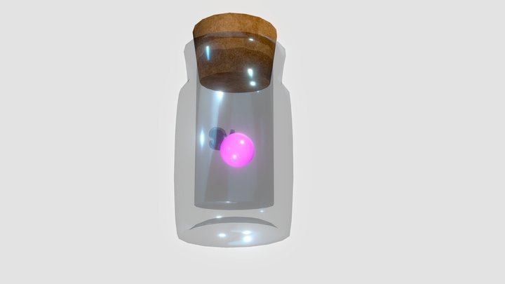 Jar with Fairy 3D Model