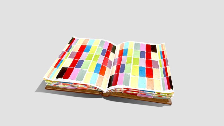 Open Colours Book 3D Model